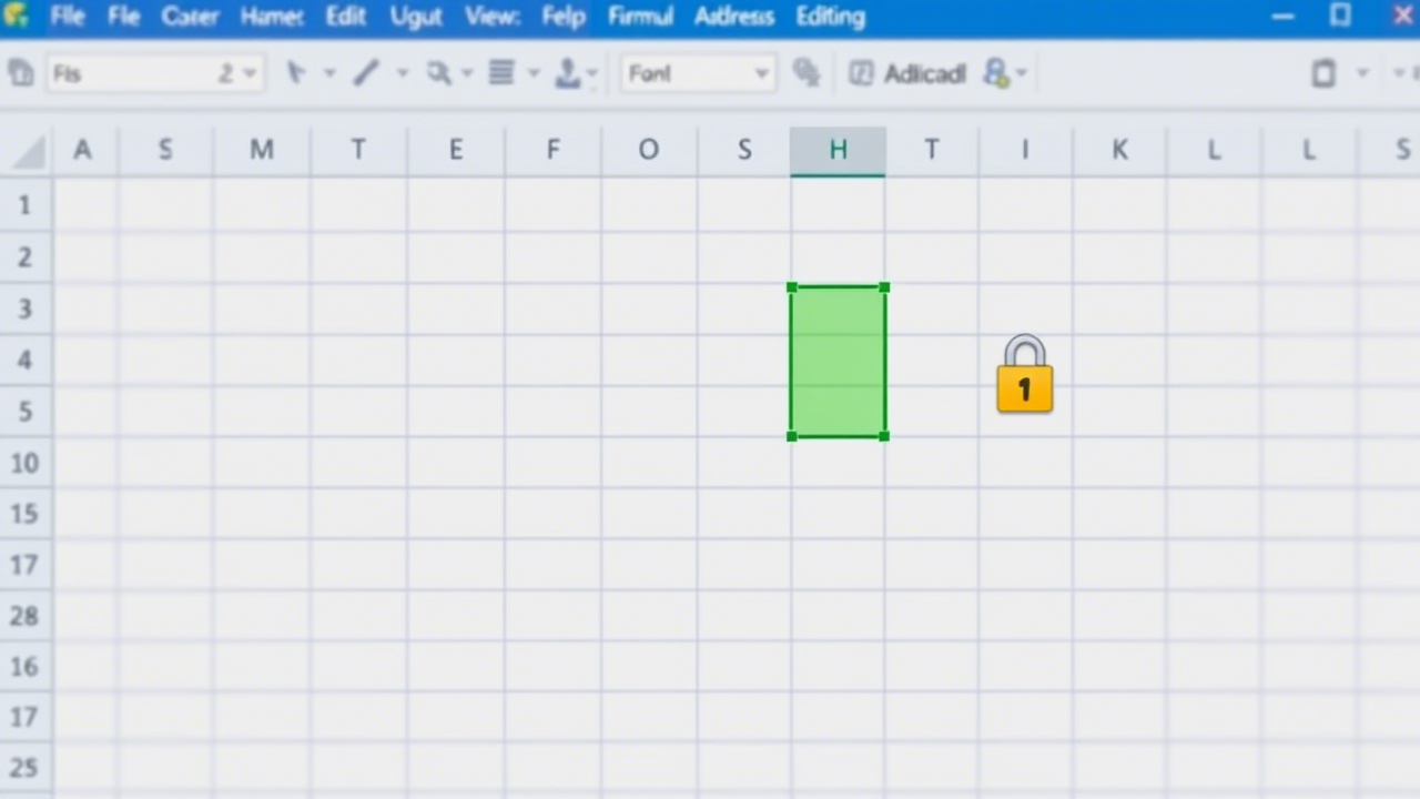 How to Lock Cells in Excel Without Affecting Editable Data